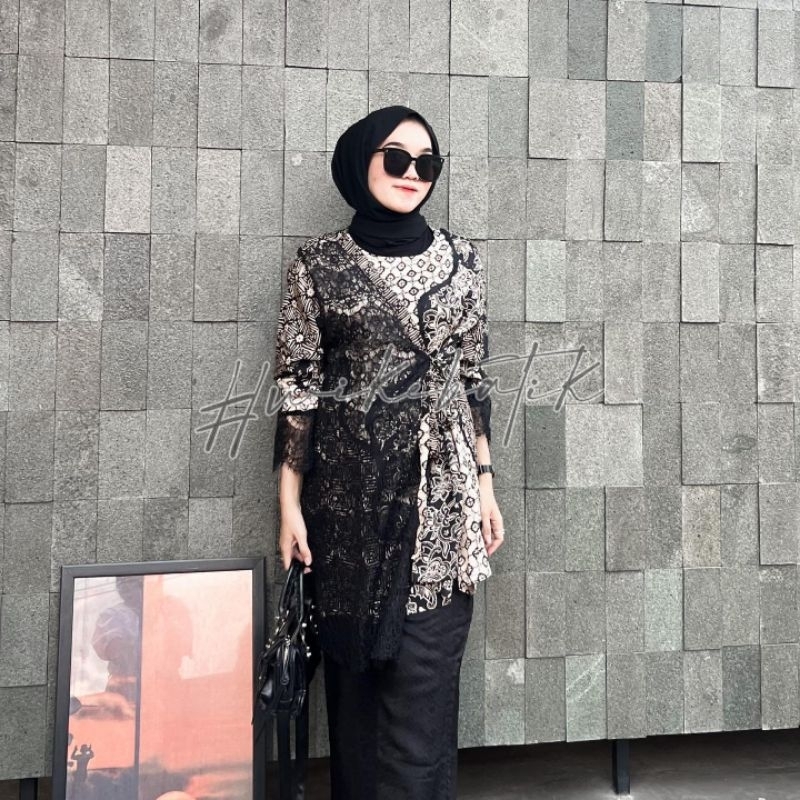 WIKE BATIK | SET ALLYSA BLOUSE BLUS KULOT VISCOSE | BATIK TRUSMI