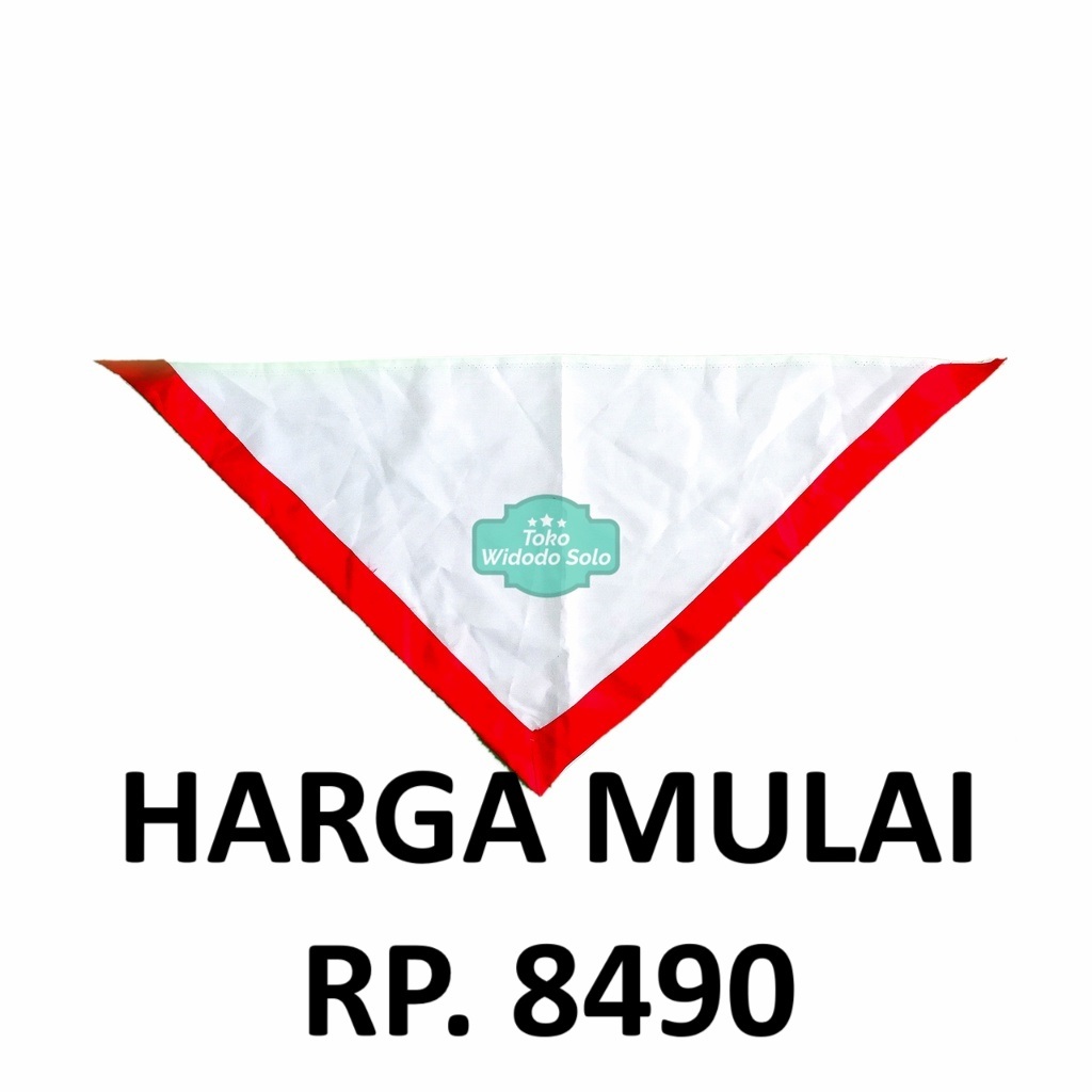 

1 BUAH Hasduk Pramuka Siaga SD Kecil 74x40cm Dasi Kacu