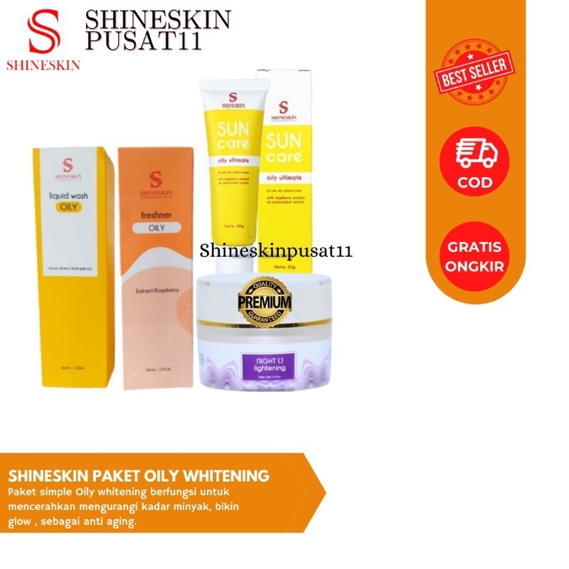 SHINESKIN PAKET KULIT BERMINYAK FLEK