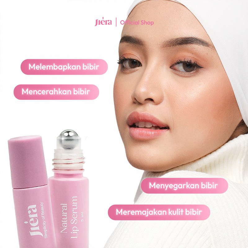 JIERA Natural lip serum 5ml ROLL ON bibir jiera Jiera 5 ml lips roll on