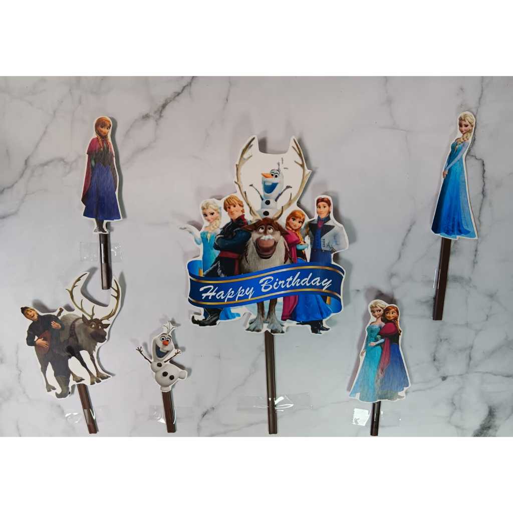 CAKE TOPPER FROZEN/ CAKE TOPPER ULANG TAHUN