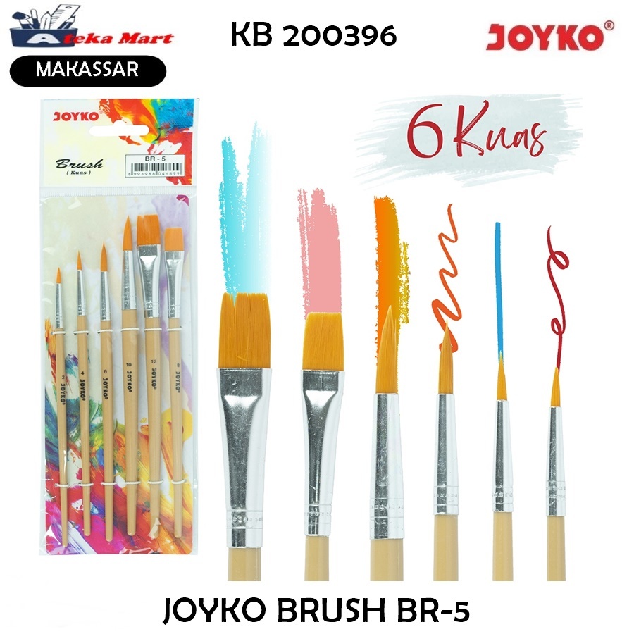 

JOYKO BRUSH BR-5/KUAS LUKIS/KUAS CAT MINYAK/AIR/AKRILIK