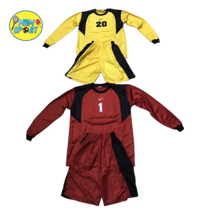 Kaos baju kiper dewasa sepak bola dan futsal bahan salur