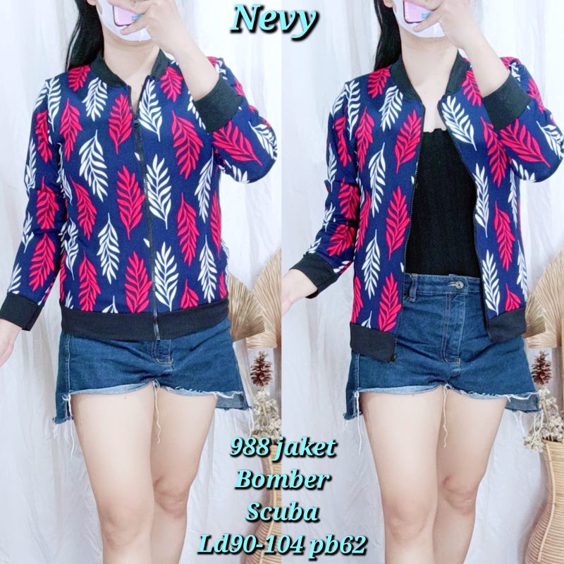 jacket bomber scuba 988