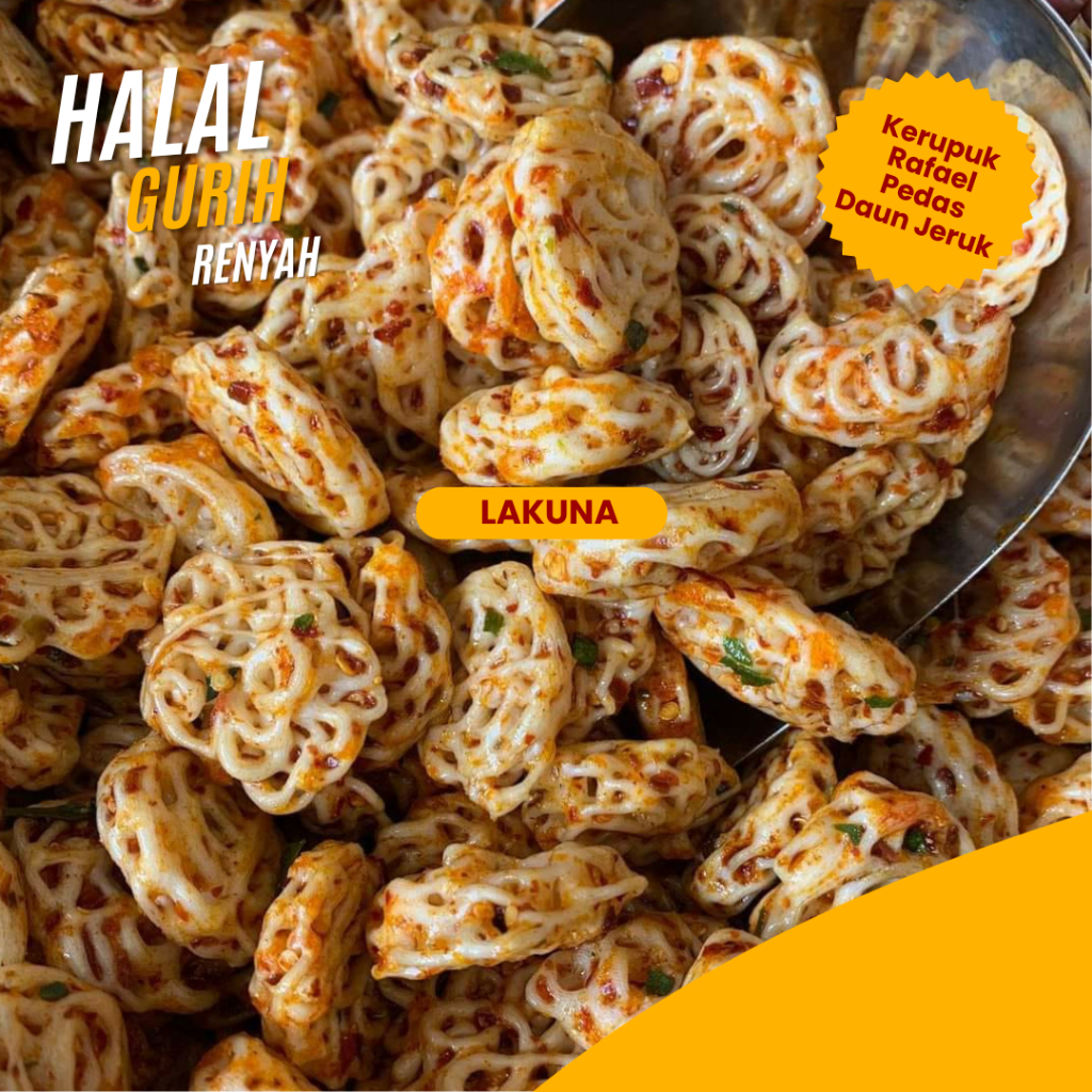 

Kerupuk Bantat Rafael 250 Gram Sebring Pedas Daun Jeruk Bumbu Melimpah Renyah Kriuk Lakuna Snack