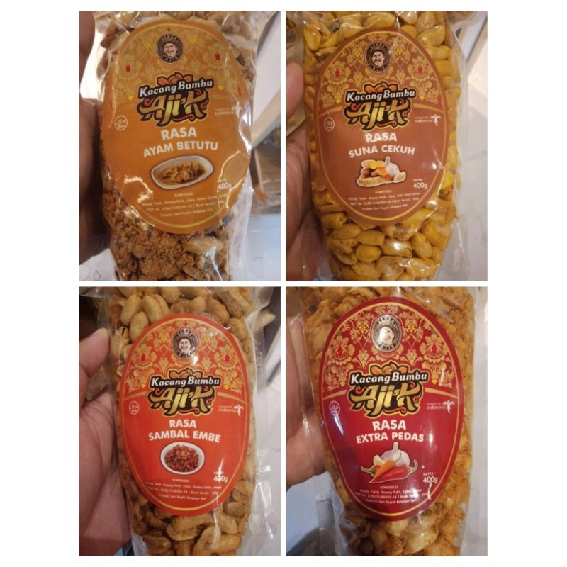 

KACANG KAPRI BALI "AJIK" ANEKA RASA 400GR OLEH OLEH ASLI KHAS BALI