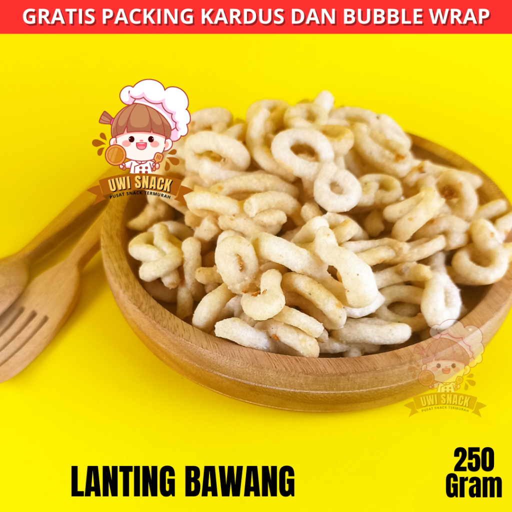 

LANTING BAWANG KEBUMEN 250GRAM makanan ringan jajanan cemilan camilan aneka kripik