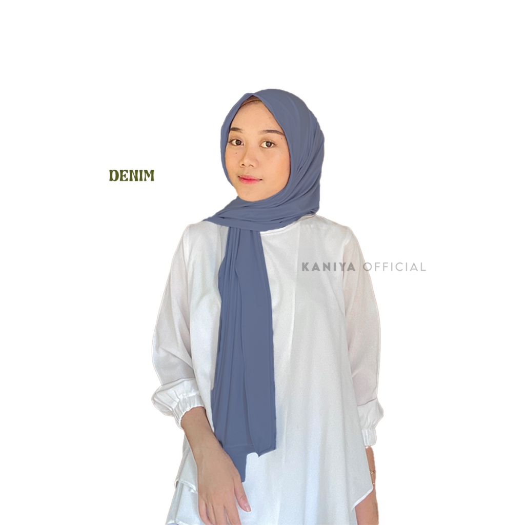 Kaniya Official - Pashmina Kaos Jersey / Pashmina Jersey-P Jersey Denim
