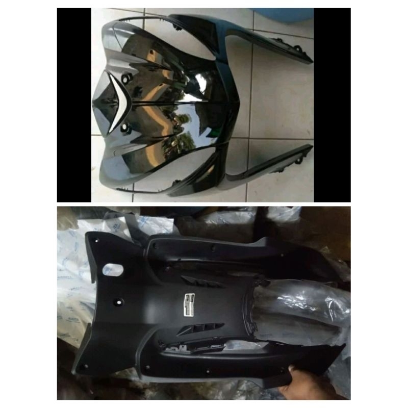 Cover body Leghsiled tengah kontak Tameng dasi depan Honda revo fit 110 fi injeksi 2014 2019