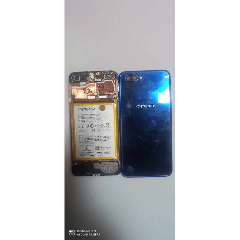 Oppo A3s lcd normal touchscreen retak tapi masih berfungsi, Baterai batre ada mesin bootloop