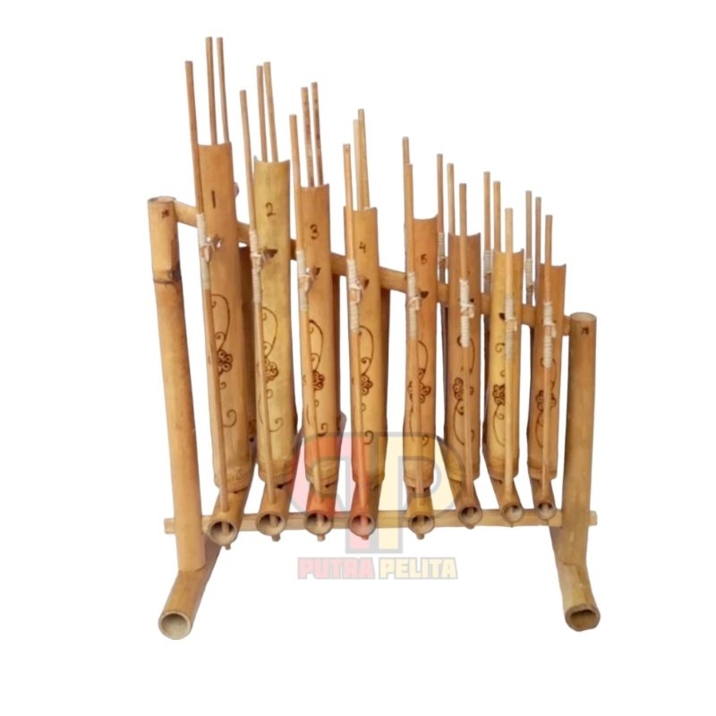 ANGKLUNG ALAT MUSIK TRADISIONAL / ANGKLUNG 8 NADA 1 OKTAF ANGKLUNG TK