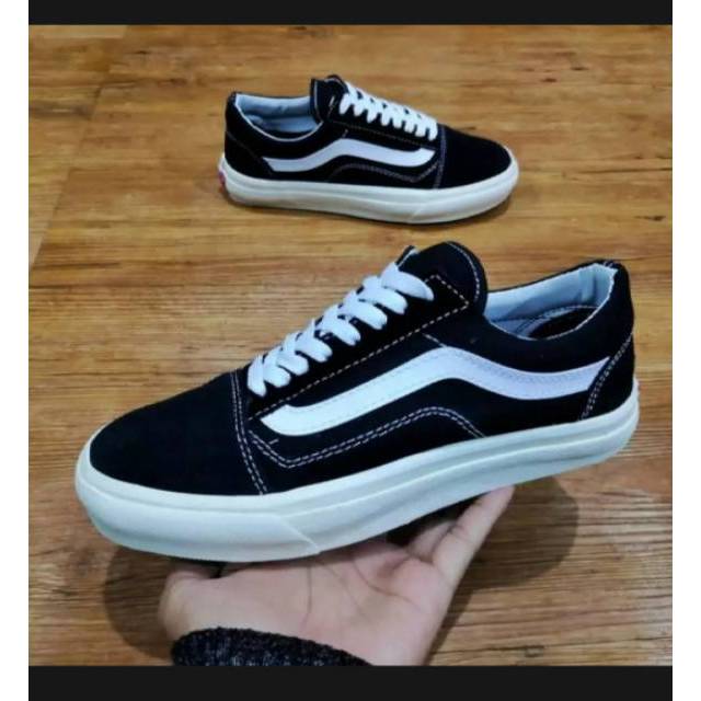 Vans Original 100% Sepatu Vans OLD Skool (Greed Ori) Sepatu sekolah hitam putih Sepatu Anak Laki Laki Sepatu Vans Pria