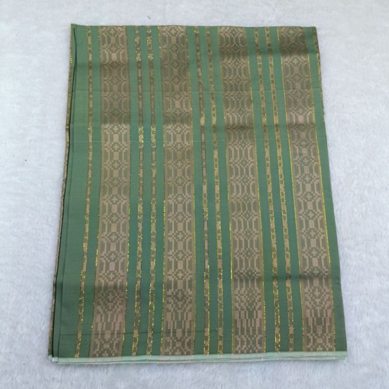 sarung sutra tenun lipa sabbe asli sutera sengkang warna hijau sage terbaru