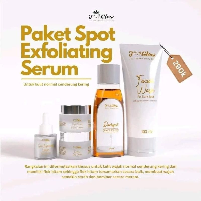 Jglow spot Whitening / Jglow paket flek hitam