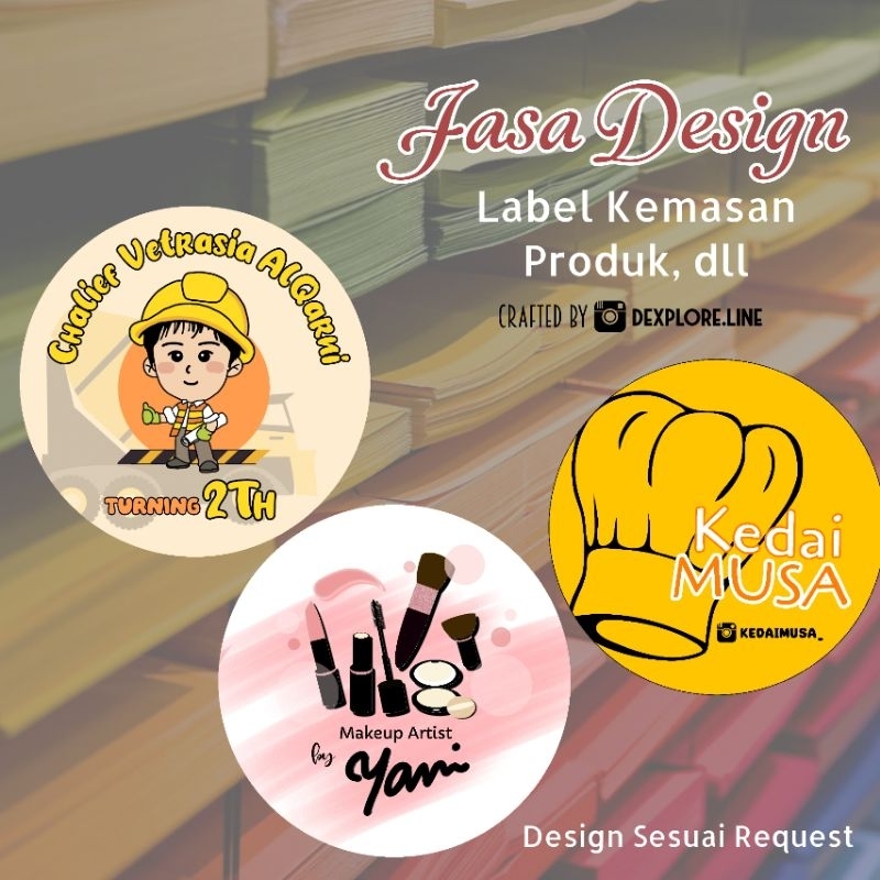

Cetak Sticker Label A3+ (Jasa Design Label)