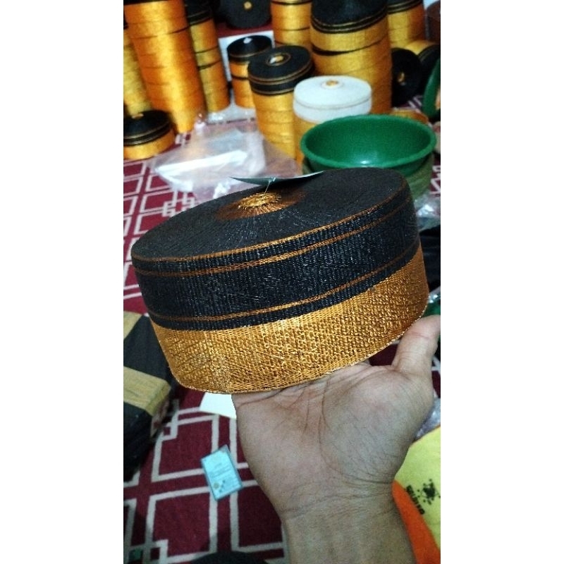 Songko recca tembaga / Peci Bugis Tembaga Asli / Songkok Tembaga