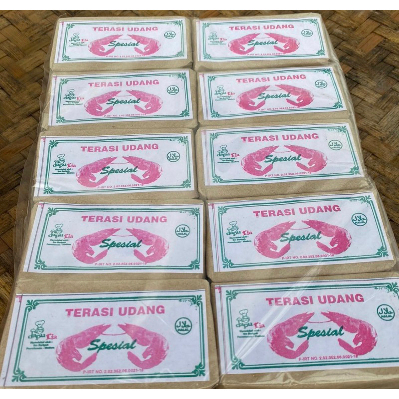 

(Sakera) 10pcs Terasi Udang Asin Madura Spesial Besar