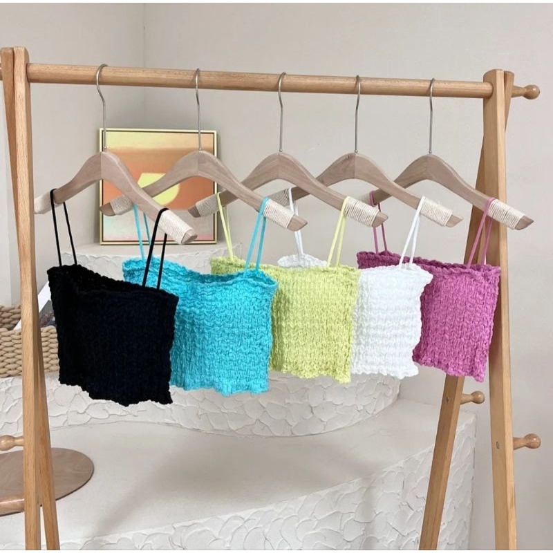 Bra fashion bra kerut underwear cantik terbaru style korea BH wanita bra tanpa kawat