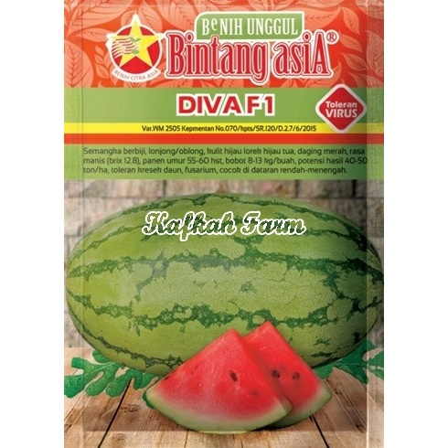 Benih 2 Biji Semangka DIVA F1