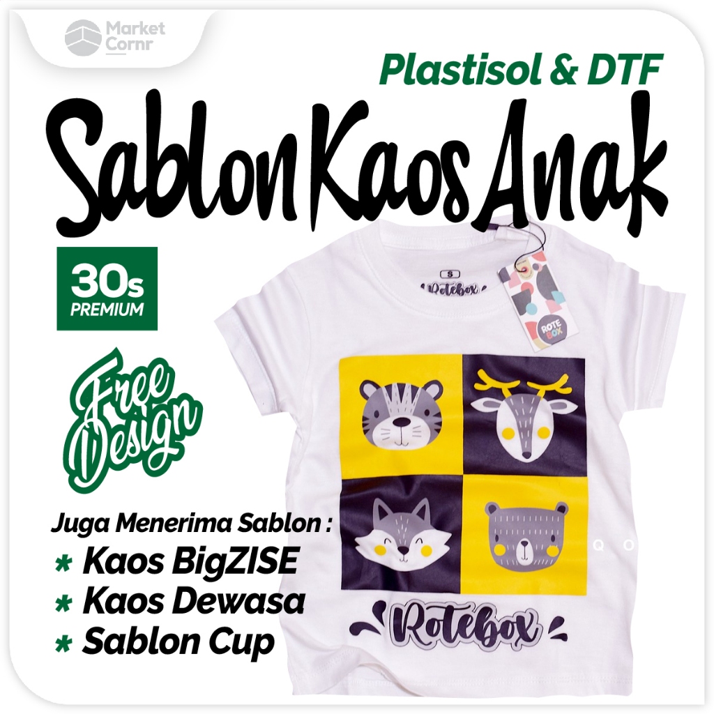 cetak kaos anak baju ultah baju sd baju tk baju tidur baju komunitas baju gathering kaos plastisol dtf  custom