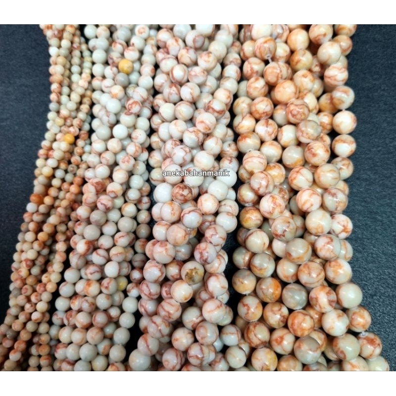 Manik Batu Alam Rencengan Picaso Red Line