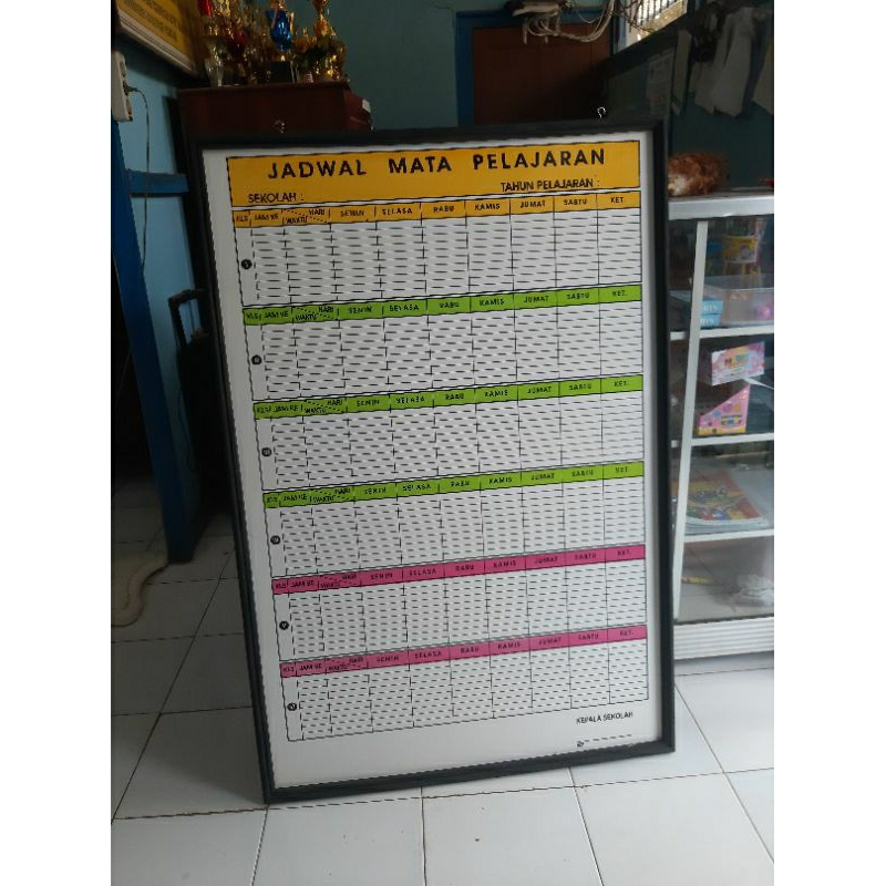 

PAPAN DATA,JADWAL MATA PELAJARAN SD/MI