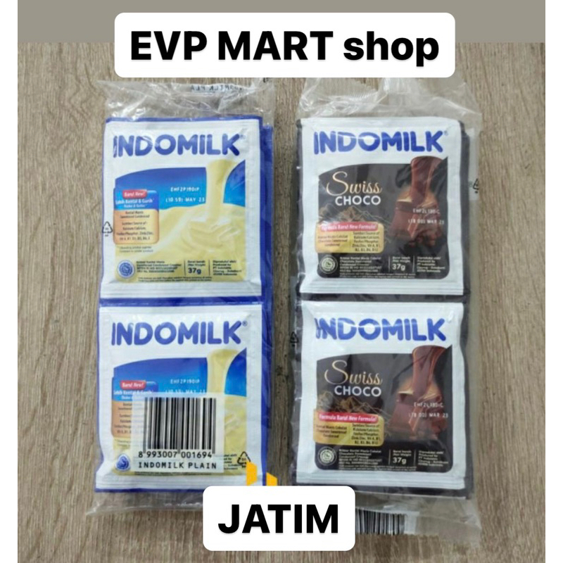 

Indomilk Kental Manis (Sachet 37gr) Isi 6 Sachet / Susu Kental Manis Indomilk Coklat Plain