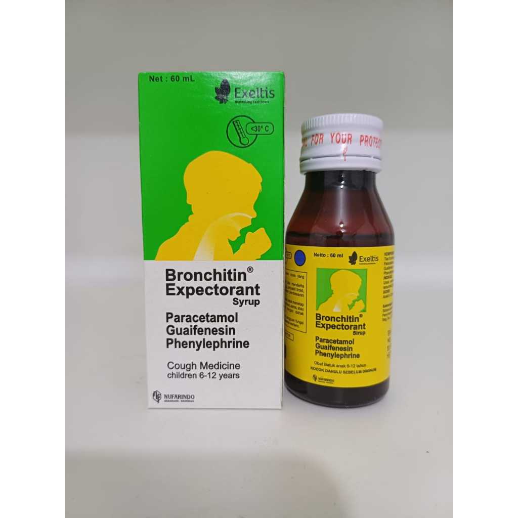 Bronchitin Expectorant sirup obat batuk berdahak anak (60ml)