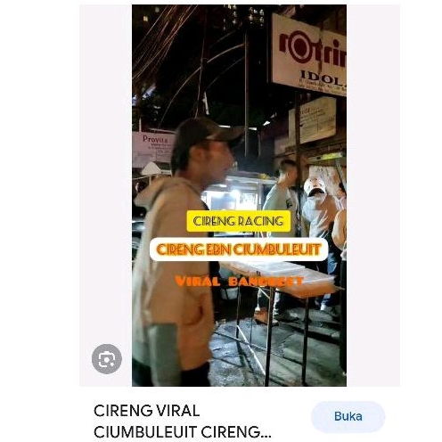 Cireng Racing EBN, Cireng Viral di CiumbuleuitBandung