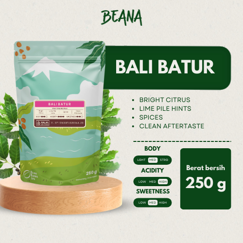 

Bali Batur Arabica Coffee Roasted Beans | Biji Kopi Bubuk 250gr Single Origin - Beana Roastery Semarang