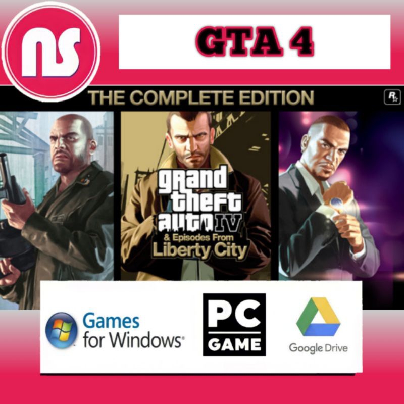 GTA 4 + ( Bonus 1 Game ) PC Game - Game Laptop - Game Pc