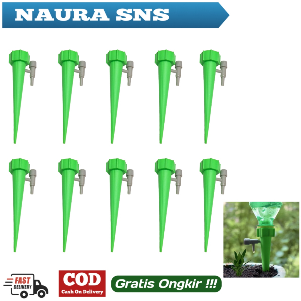 10PCS ALAT SIRAM TANAMAN OTOMATIS  AIR DRIP TETES POT BUNGA IRIGASI TETES AIR BOTOL ALAT TETES BOTOL