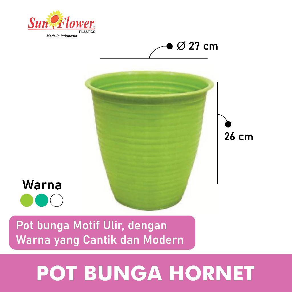 Pot Bunga Tanaman / Pot Bunga Plastik / Pot bunga Hornet 27