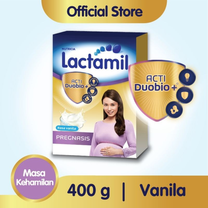 Lactamil Pregnasis Acti DuoBio+ Vanila Minuman Khusus Ibu Hamil 400 gr / 200 gr