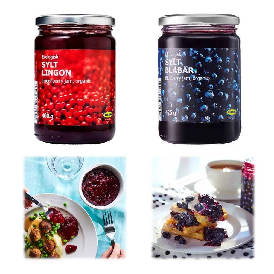 

751 - Selai Lingonberry Blueberry Jam Selai Puree Buah Lingon Beri Khas Swedia Selai Roti
