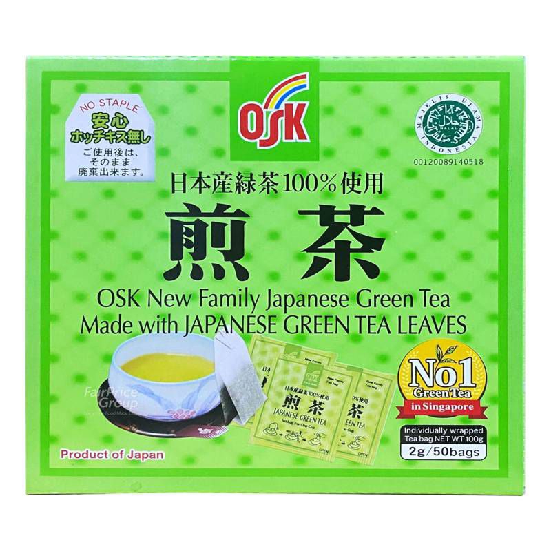 

OSK Japanese Green Tea Bags 50 x 2g - TEH JEPANG