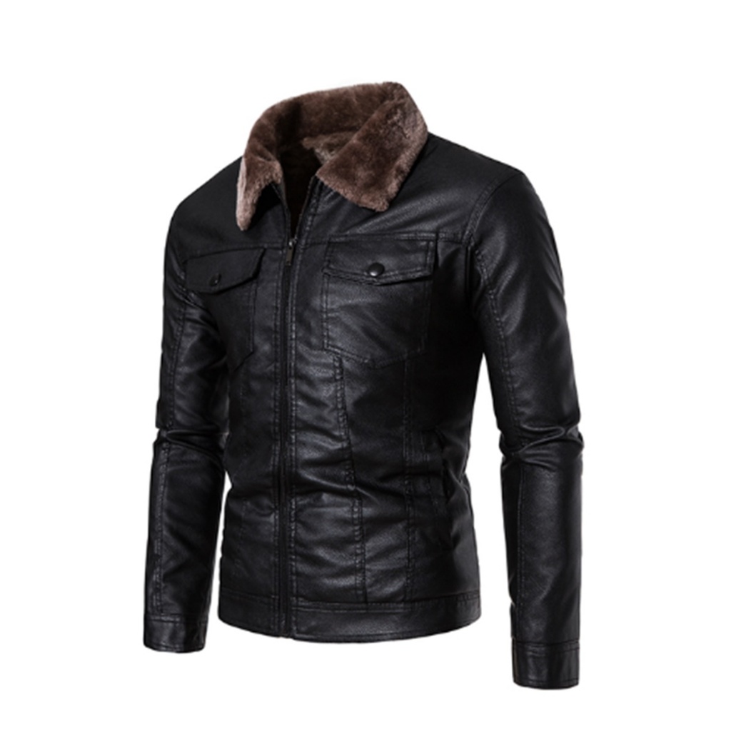 Jaket Kulit Domba Kanzia Leathershop Bulu Pria Xavi