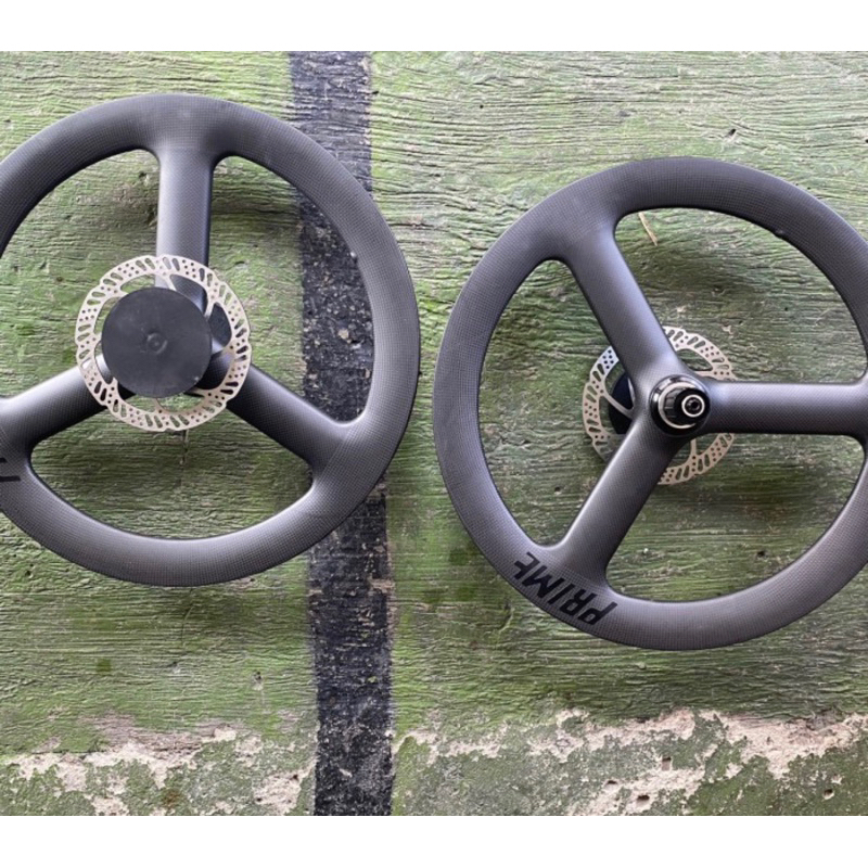 Whellset PRIME 3 Spoke Carbon 451 Disbrake sepasang