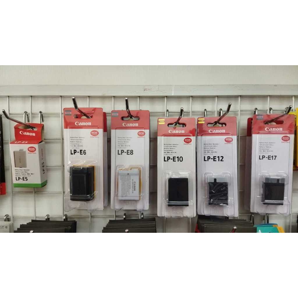 Baterai Canon LP-E5 / LP-E6 / LP-E8 / LP-E10 / LP-E12 / LP-E17