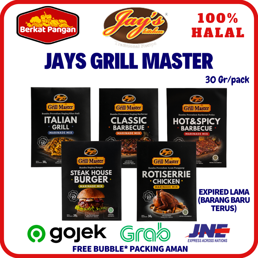 

Jay's / Jays Grill Master Marinade Mix /Classic Barbecue/Hot Spicy /Chiken / Italian / Steak Burger Jays