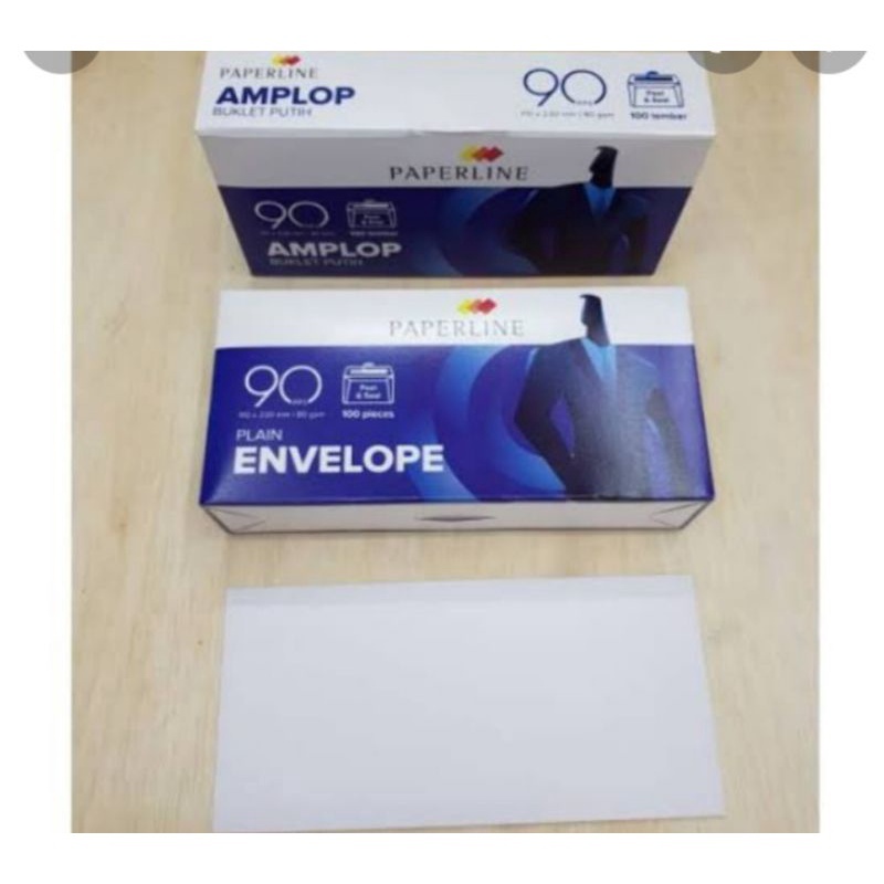 

Amplop Putih Polos Paperline Besar / Panjang no.90 isi 100 lembar
