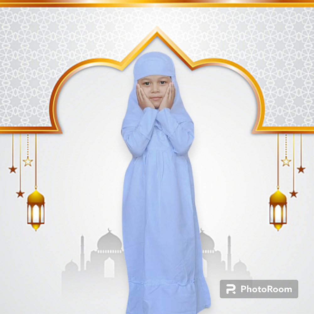 Gamis Putih Anak Umur 4-12 Tahun / Baju Muslim Anak Sekolah SD Terlaris dan Termurah