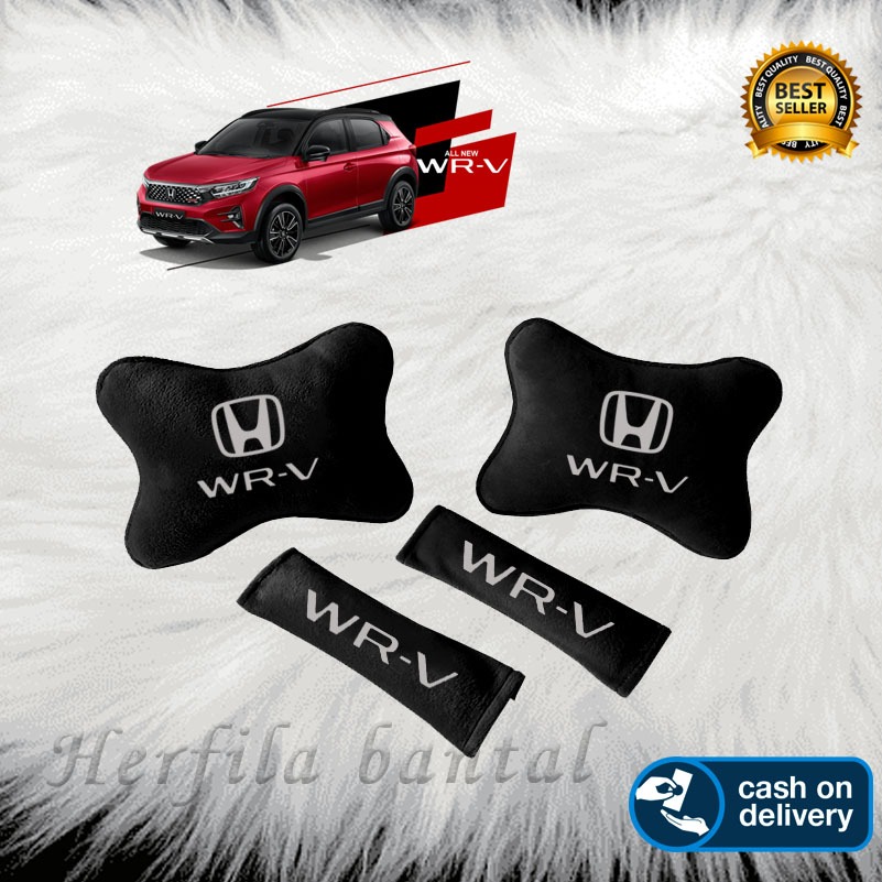 bantal mobil honda wrv aksesoris interior mobil wrv headrest & seatbelt