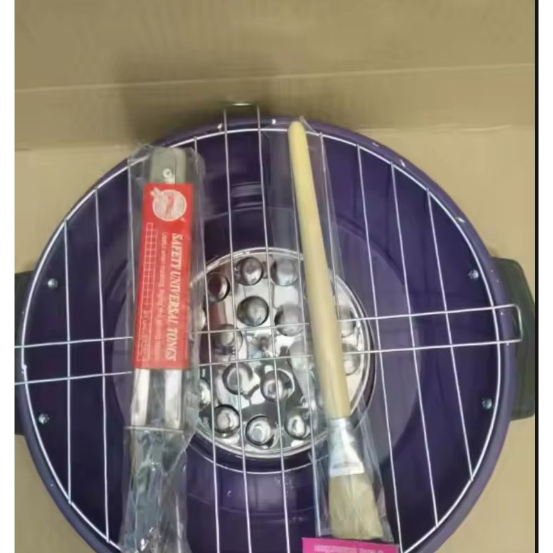 Alat pemanggang sosis/bakaran sosis bonus kuas dan capitan