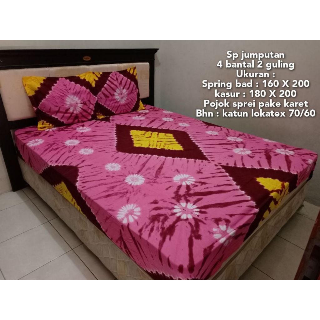 Sprei Bali Katun Lokal( Bisa COD)/Sprei Tie Dye/Sprei Terlaris ukuran 180x200 BATIK PEKALONGAN | SPR