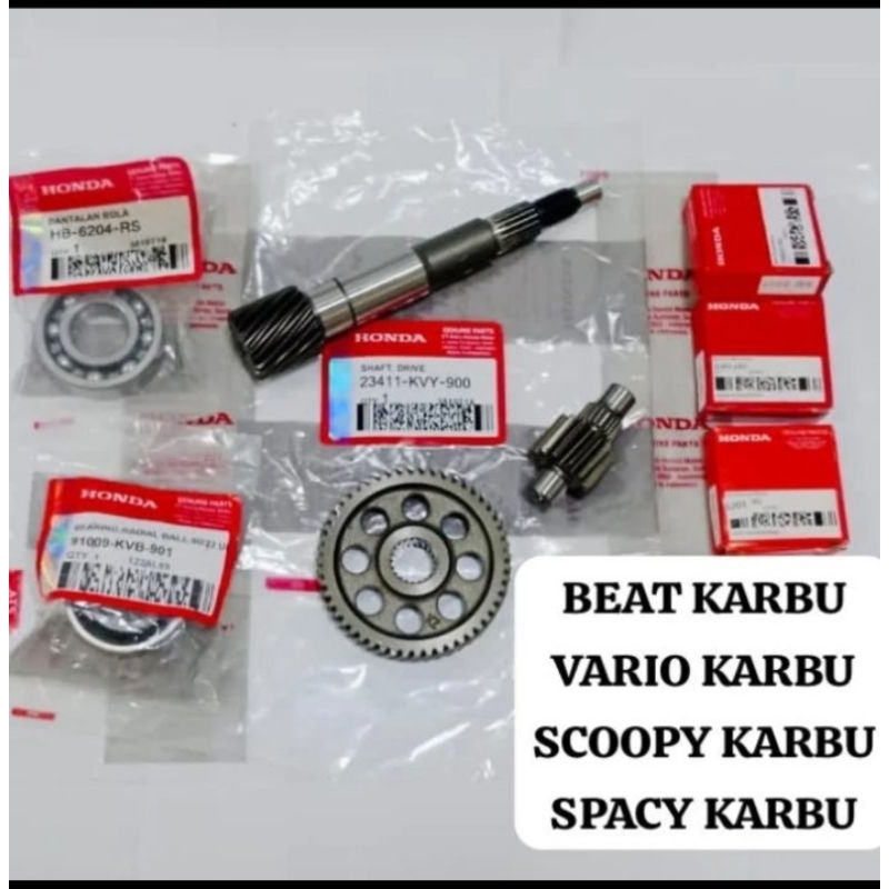 GIGI GIR RASIO CVT BEAT KARBU VARIO KARBU SCOOPY KARBU SPACY KARBU HONDA KVY SET LAHER BEARING
1pc A