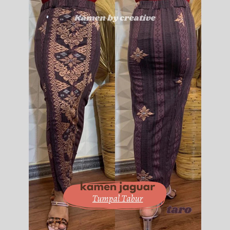 Kamen Jaguar Bordir Tumpal Tabur Creative / Kamen Jadi / Pakaian Adat Bali