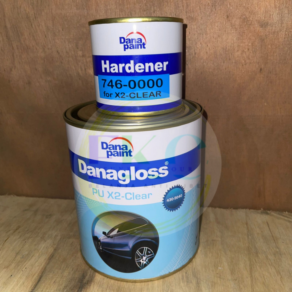 [FCS.MDN] (Clear+Hardener) Clear Danagloss dana paint - Clear PU X-2 Clear - Clear PU 2K - Pernis ve