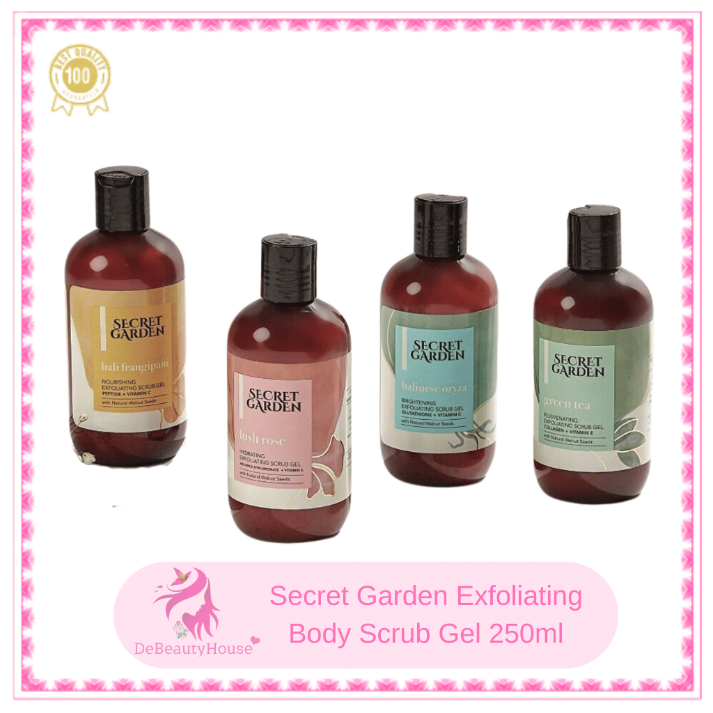Secret Garden Exfoliating Body Scrub Gel 250 ml | Scrub Lulur Mandi