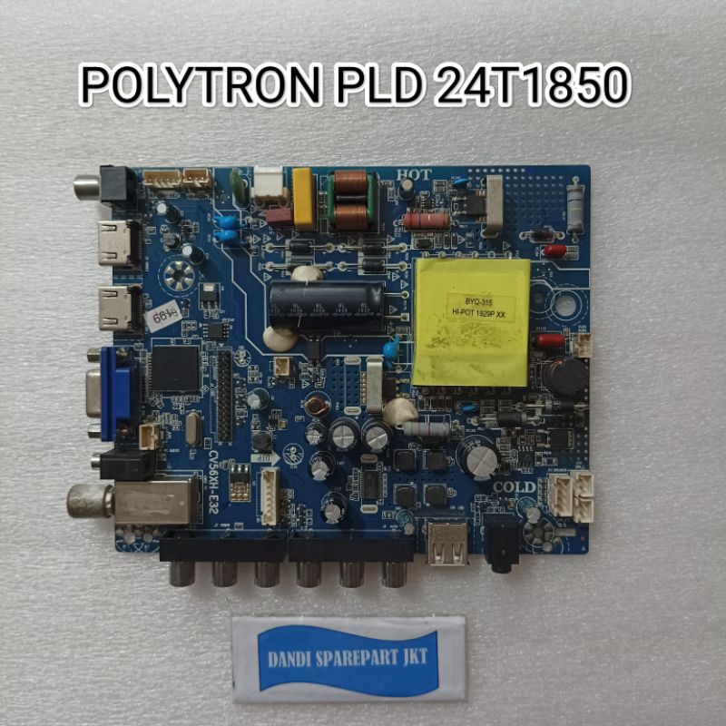 MB POLYTRON  PLD24T1850 - MAINBOARD - MAINBOARD TV - MESIN TV LED - MESIN TV POLYTRON LED - MOBO - P